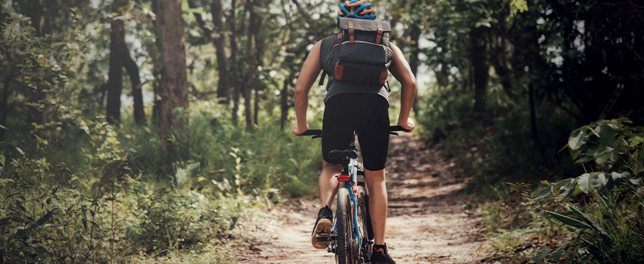 Tour en vélo dans la nature